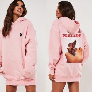 24 HR SALE!! PLAYBOY Pink Oversized Hoodie Dress
